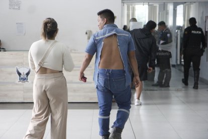 La víctima fue rescatada por la Policía.