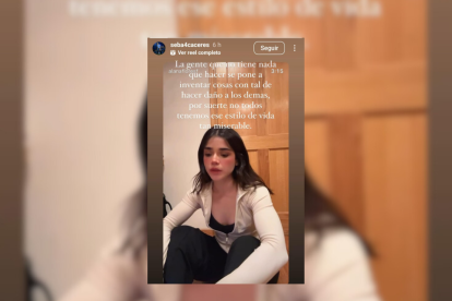 El mensaje que publicó Sebastián Cáceres en apoyo a su novia, Alana Flores.