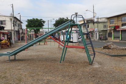 El sitio del suceso fatal en Guayaquil.