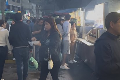 Así luce el Parque de las tripas en las noches.