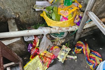 Así de sucio se encontraba el lugar.