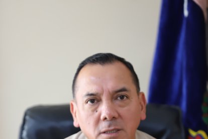 El coronel Juan Francisco Orquera, jefe del distrito Modelo.