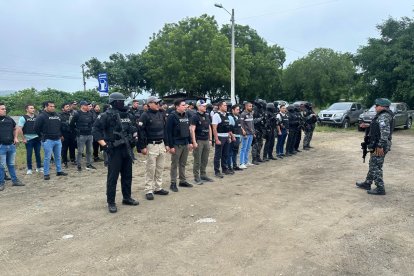Fuerte operativo policial contra el crimen organizado en Manabí.