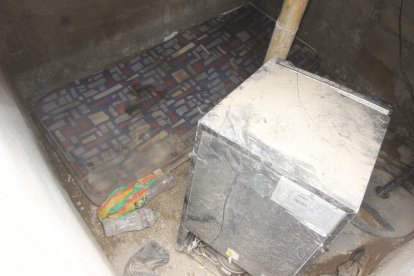 Lo que había en la cisterna.