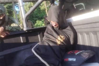 Este sujeto fue detenido tras el encuentro con el Frente Carolina Ramírez, en Sucumbíos.