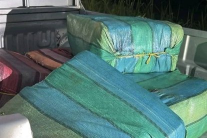 El Bloque de Seguridad decomisó 150 kilos de marihuana en Esmeraldas.