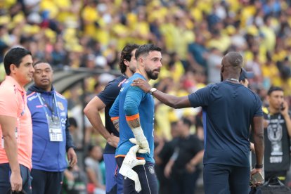 Hernán Galíndez no ha entrenado con normalidad por lesión.