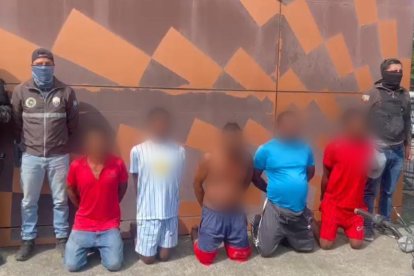 Detenidos fueron presentados públicamente.