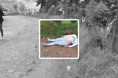 El cuerpo fue hallado en una vía de tercer orden.