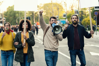 Protestas tuvieron lugar en Los Ángeles.