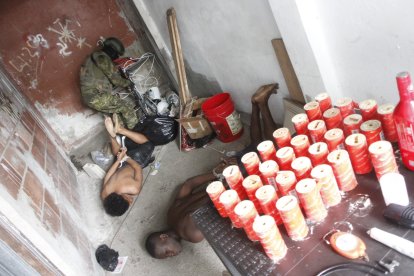 Entre lo incautado se encontraron 34 tacos de pentolita.