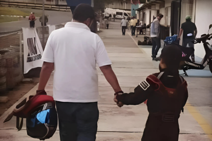 Cristhian siempre ha estado para Doménika en las pistas y en la vida.