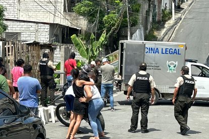 En el lugar se vivieron escenas de lamentos por el asesinato.