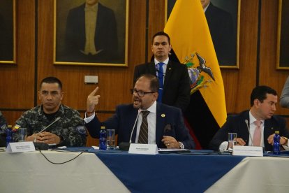 El ministro del Interior, John Reimberg, compareció en la Asamblea Nacional.