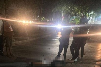 Imagen del intento de asesinato de alias Saoco en febrero de 2025 en Barranquilla.