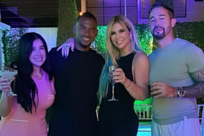 Carolina Jaume en el cumpleaños de Dixon Arroyo