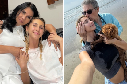 Ana Paula con su mamá Ana Buljubasich y su papá Nerio David