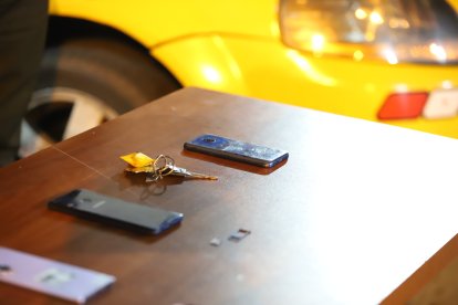 Como evidencias se recabaron celulares y se retuvo el taxi.