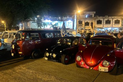 Los vehículos clásicos se estacionaron en la ciudadela Ferroviaria.
