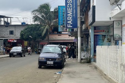 La víctima era el propietario de este laboratorio en Manta.