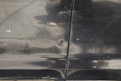 Aparentemente el vehículo tenía impactos de bala.