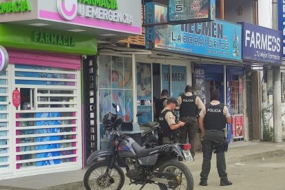 El asesinato se cometió dentro del laboratorio clínico, frente a un centro de salud en la parroquia Eloy Alfaro de Manta.