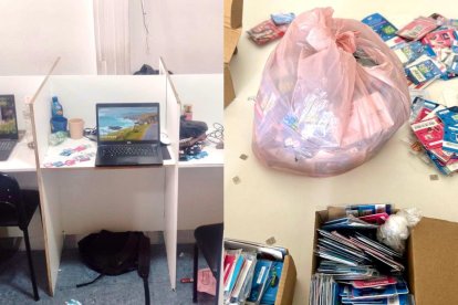 La Fiscalía informó que, desde las oficinas allanadas se habrían enviado comunicaciones amenazantes