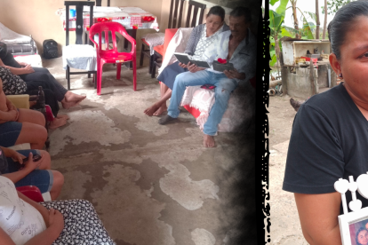 Los parientes se han reunido en estos días para orar por el descanso eterno de Rosa.