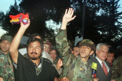 El líder indígena fue parte del Gobierno de Lucio Gutiérrez.