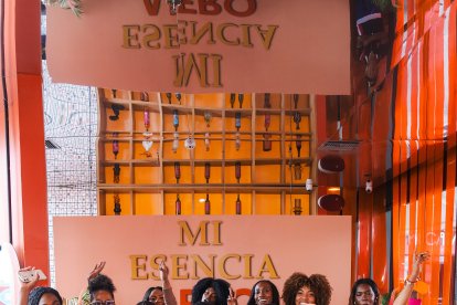 El grupo de creadoras de contenido que fueron al primer encuentro.