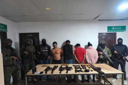 El pasado 22 de mayo, el Bloque de Seguridad capturó a una banda criminal con un arsenal.