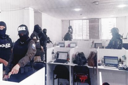 En este lugar operaba la red delictiva.