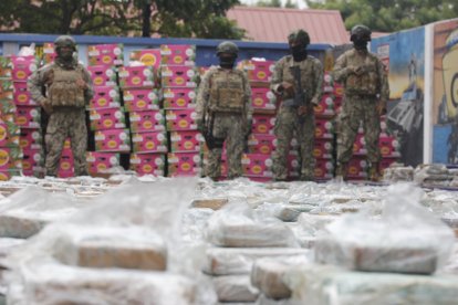 Las sustancias estaban distribuidas en paquetes.