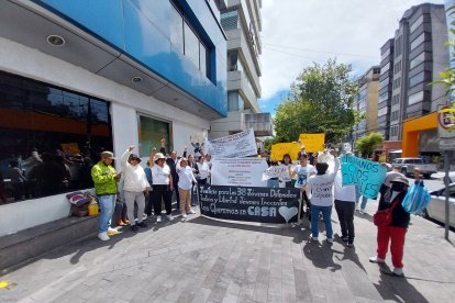 El reclamo a favor de los procesados fue en el norte de Quito.