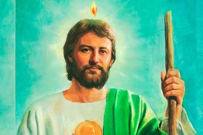 La vidente Barahona resalta cierto parecido entre Fito y la imagen de San Judas ubicada en el Santuario Nacional de San Judas en Chicago.