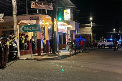 El centro de Montecristi fue escenario de un ataque armado.