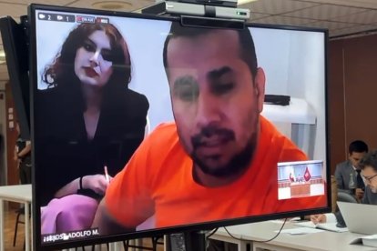 Alias Fito durante la audiencia de extradición