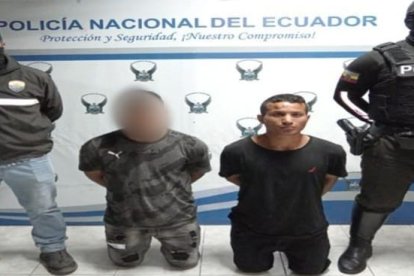 Estos dos ciudadanos fueron aprehendidos como presuntos responsables del hecho.