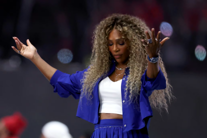 Serena Williams estuvo presente y bailó en el Super Bowl 2025