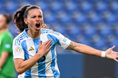 Florencia Bonsegundo marcó el gol del triunfo de Argentina.