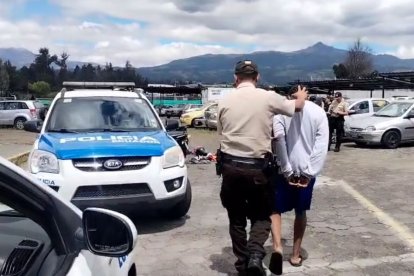 El menor de edad implicado en el robo de Rumiñahui fue aislado.