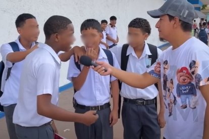 Este video se volvió viral en redes sociales. Los jóvenes aseguraron que quieren ser delincuentes.