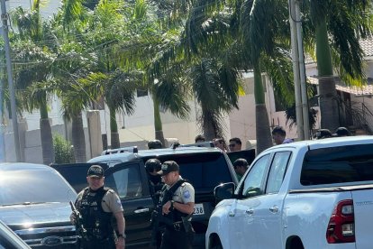 La Policía llegó al sitio.