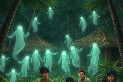 La gente asegura que se oyen pasos, en torno a la tradición de enterrar cerca a sus muertos.