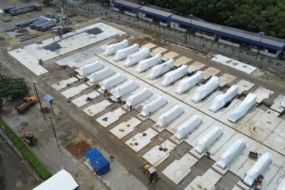 Los generadores eléctricos de Progen están embalados, a espera de su apertura.