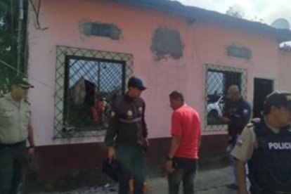 La casa donde ocurrió el crimen en Puebloviejo.