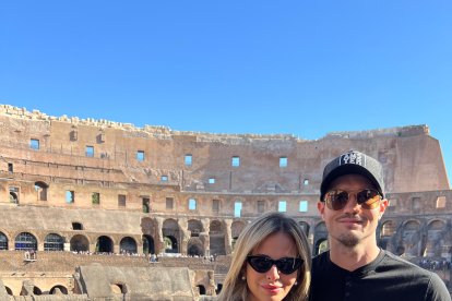 La pareja recorrió Europa el año pasado.