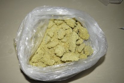 Parte de la evidencia incautada.