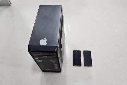 Lo incautado al aprehendido.