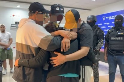 La comerciante fue liberada y se reencontró con su familia.